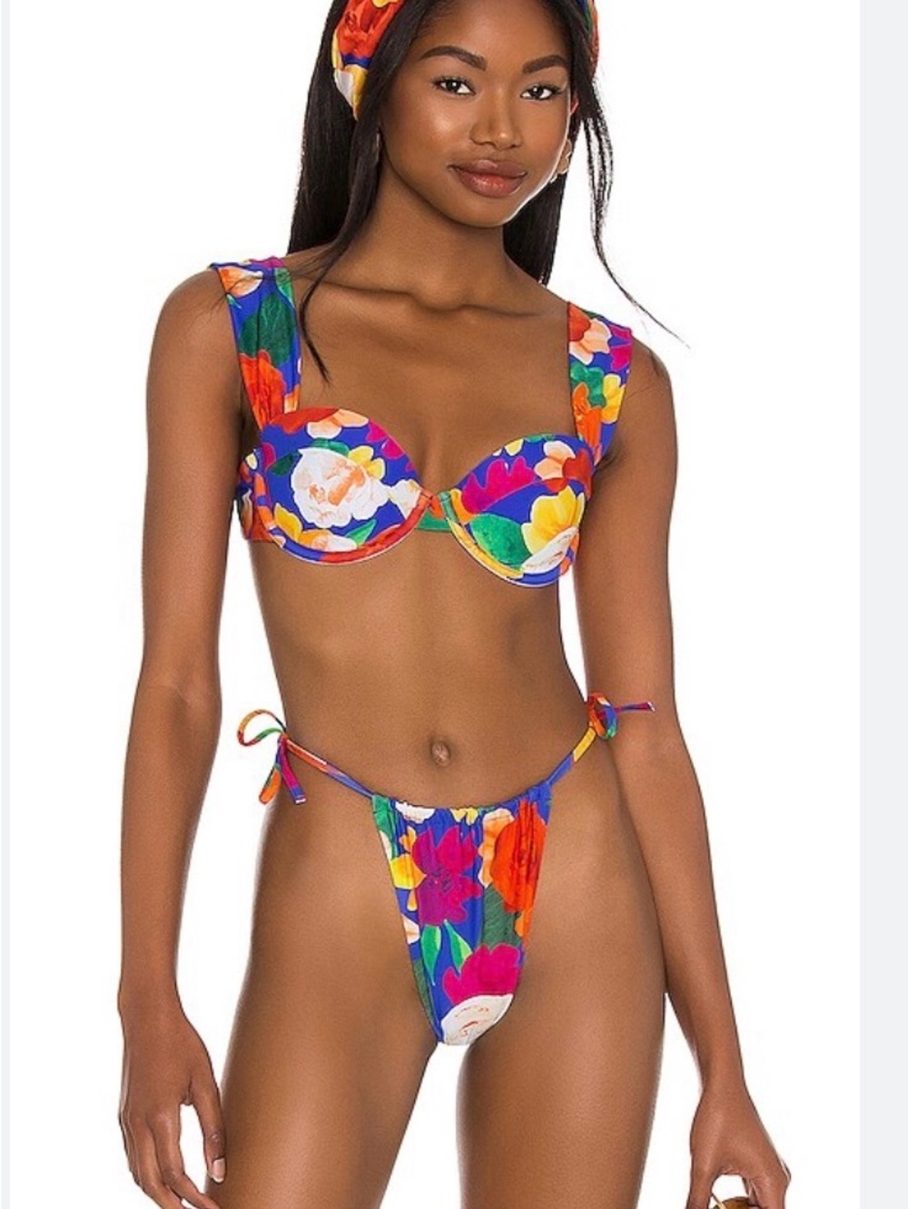 WeWoreWhat Claudia Bikini Set in Abstract
Floral Sapphire Multi